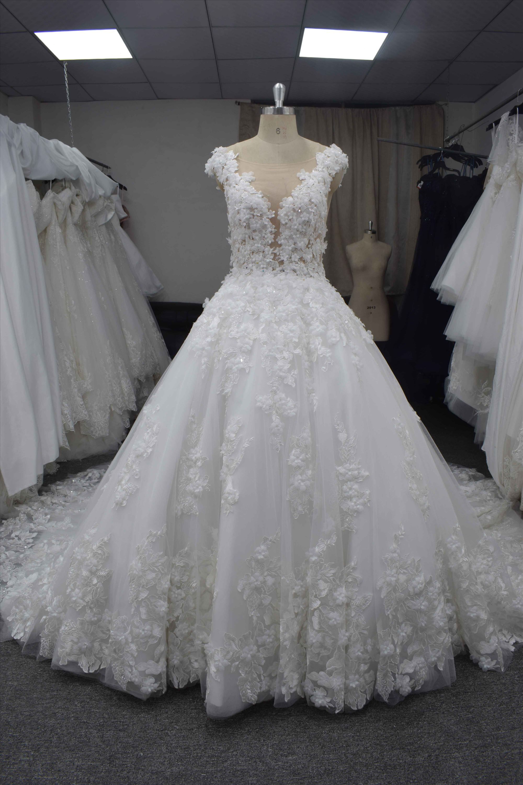 Gorgeous ball gown, custom made wedding dress