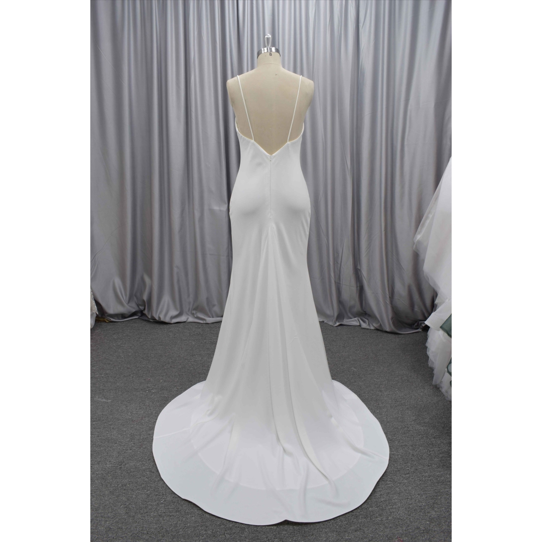 Boho  bridal gown custom made wedding dress