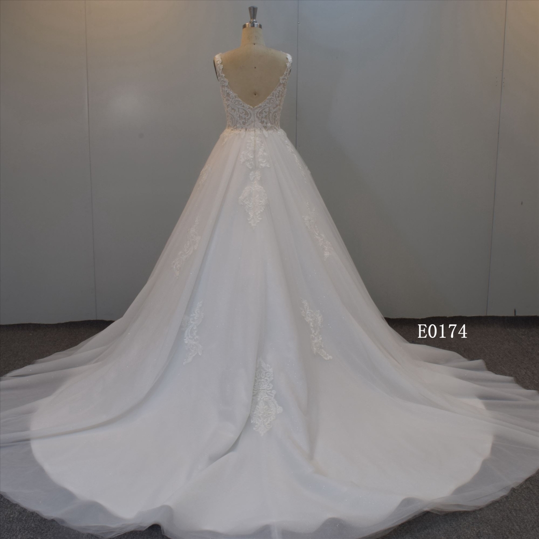 A-Line Tulle Bridal Gown Wedding Dress In China