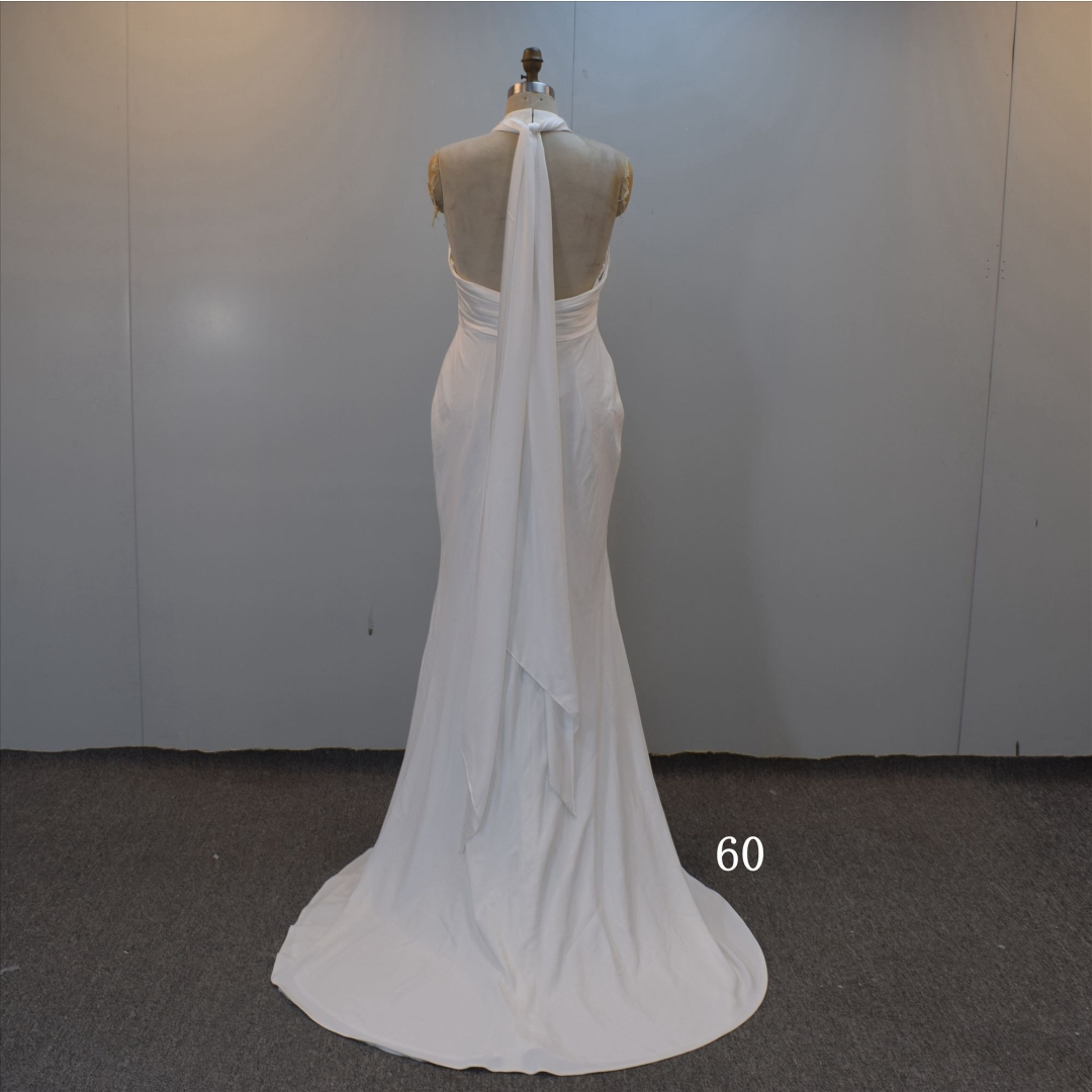 2022 Newest Special Sexy Backless Design Bridal Dress