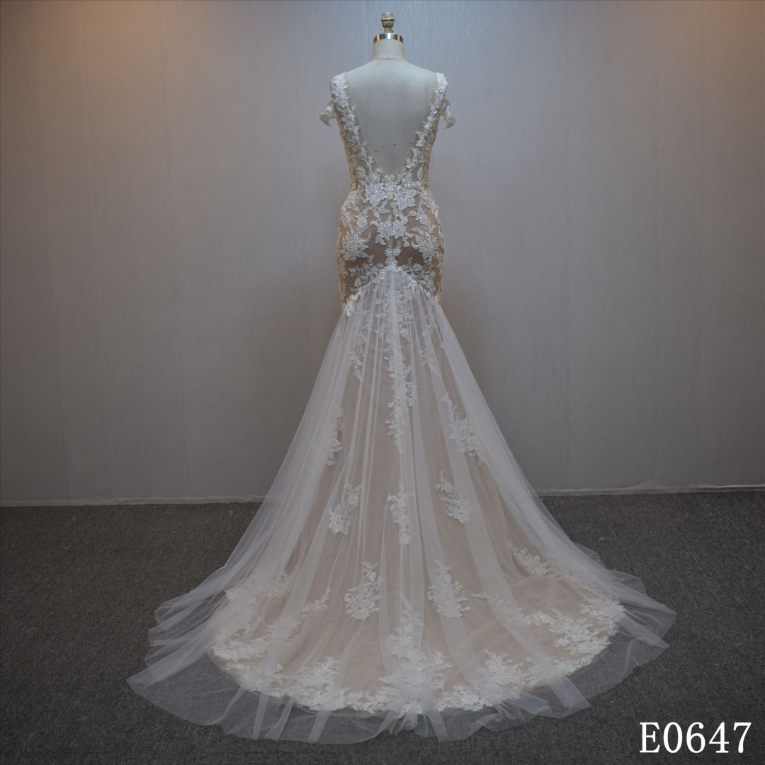 Hot Sell Sleeveless Mermaid Bridal Dress