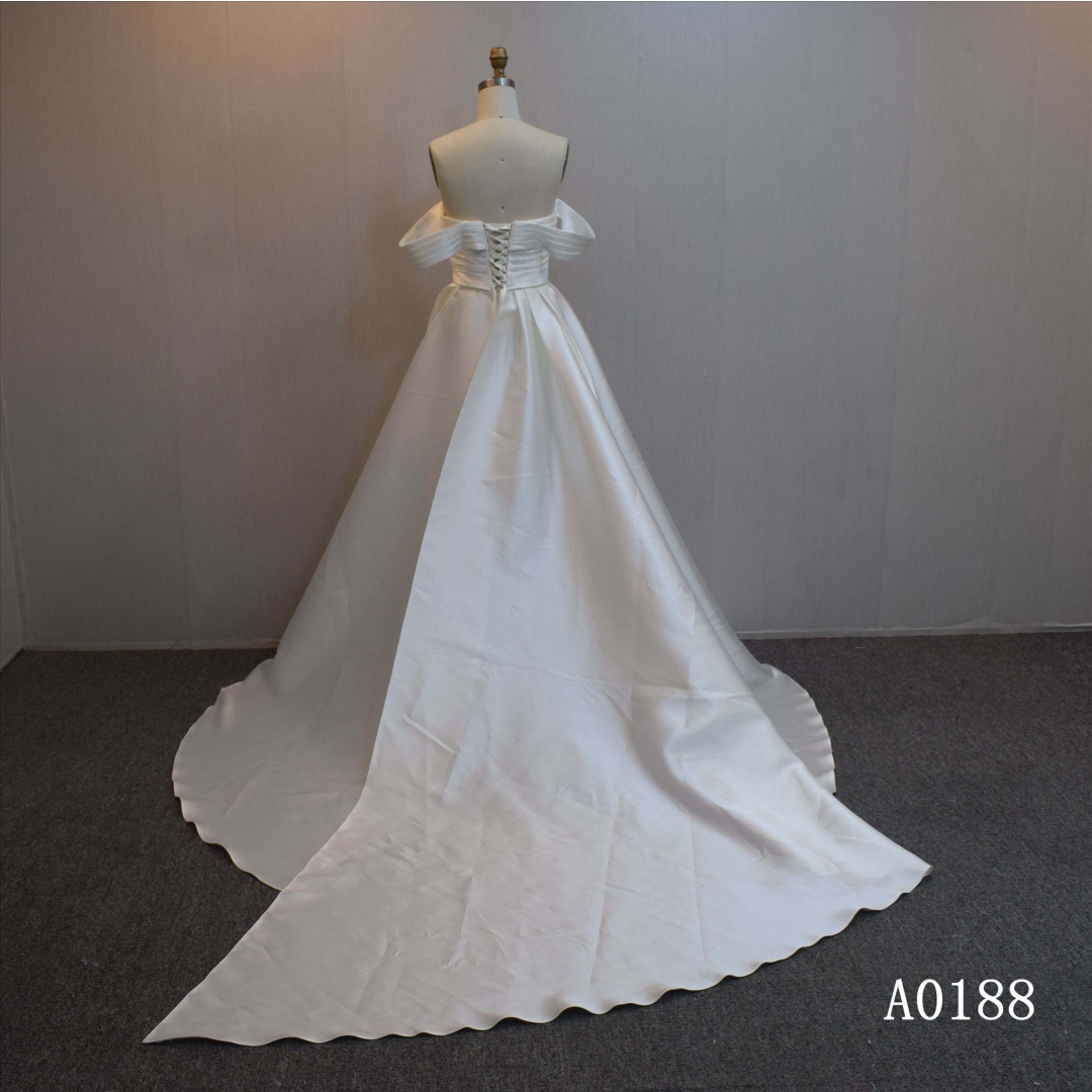 Special design Mermaid bridal dress guangzhou factory made elegant Simple bridal dress