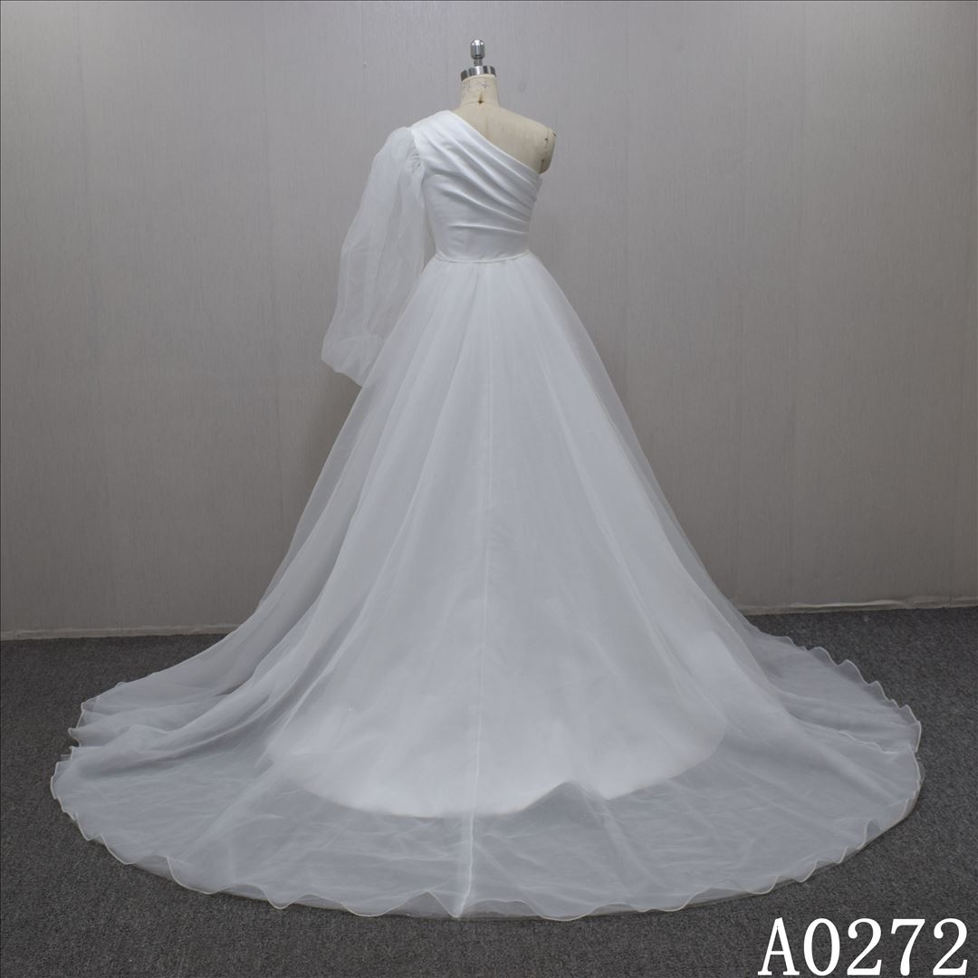 Extraordinary Tulle And Satin Sheath Dress  Bridal Dress Guang Zhou Made