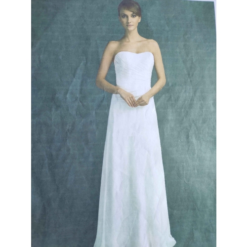 Simple elegant chiffon bridal gown beach wedding dress