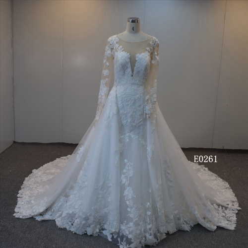 2021 Ball Gown Bridal Dress With Long Sleeves Wedding Dress From China