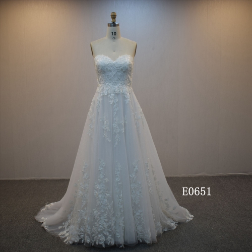 Wholesale A Line Customized Off Shoulder Bridal Dress