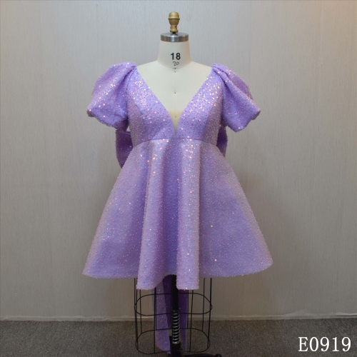 Plus size A-line bridal dress guangzhou factory made elegant Sequins bridal dress