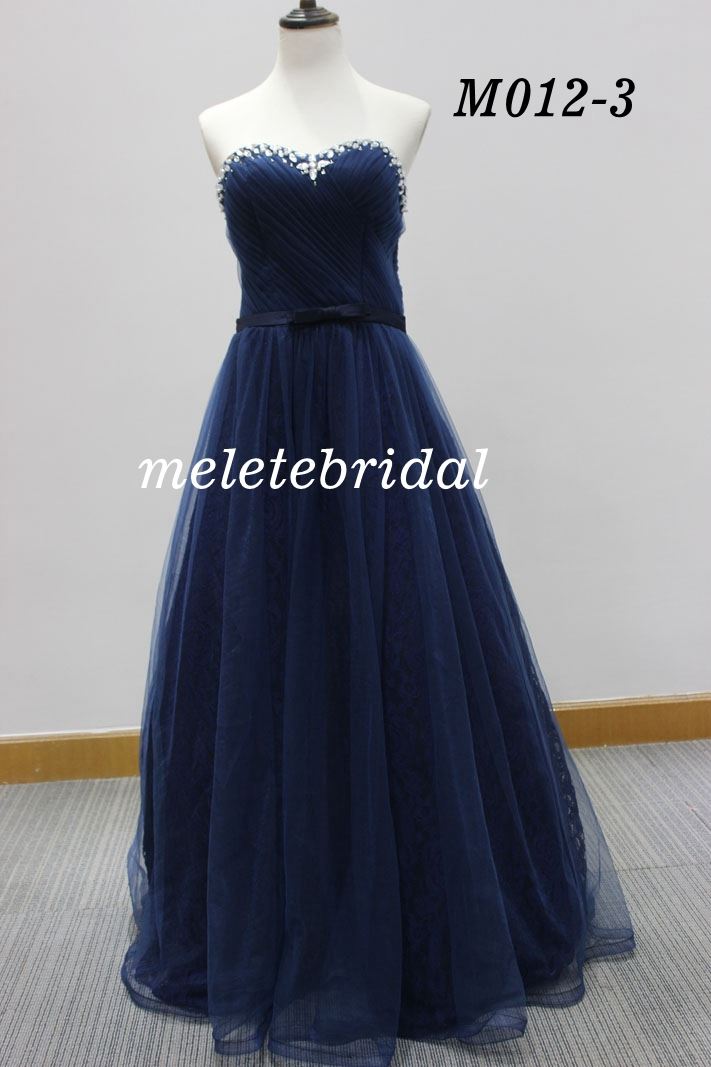 Sweetheart Neckine With beading and pleats details evening dress