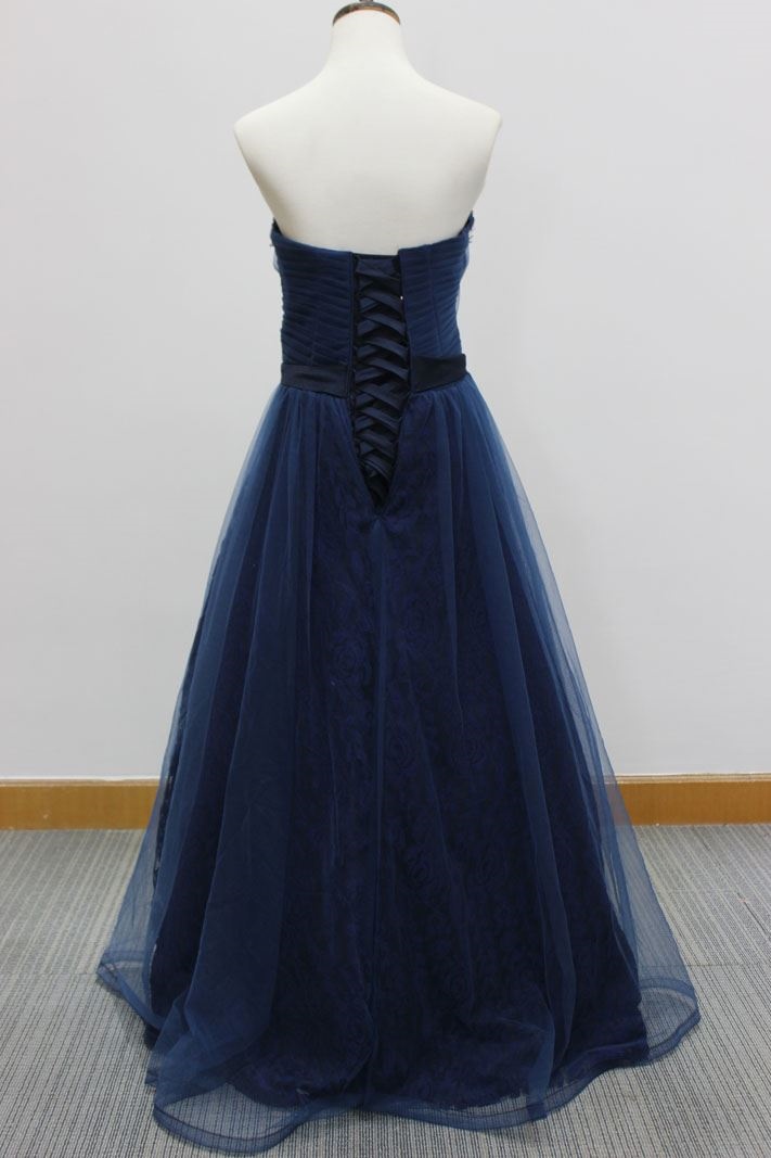 Sweetheart Neckine With beading and pleats details evening dress