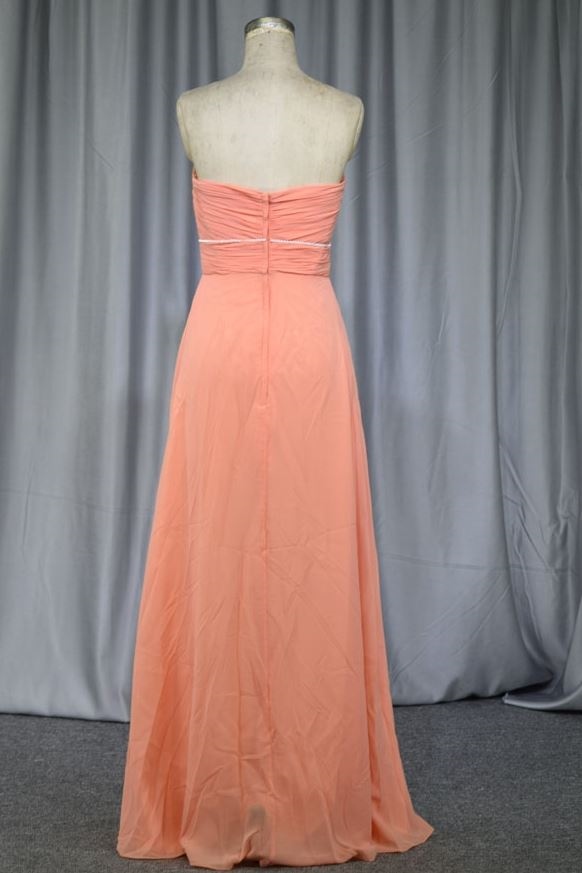 factory made beading details chiffon bridesmaid dress