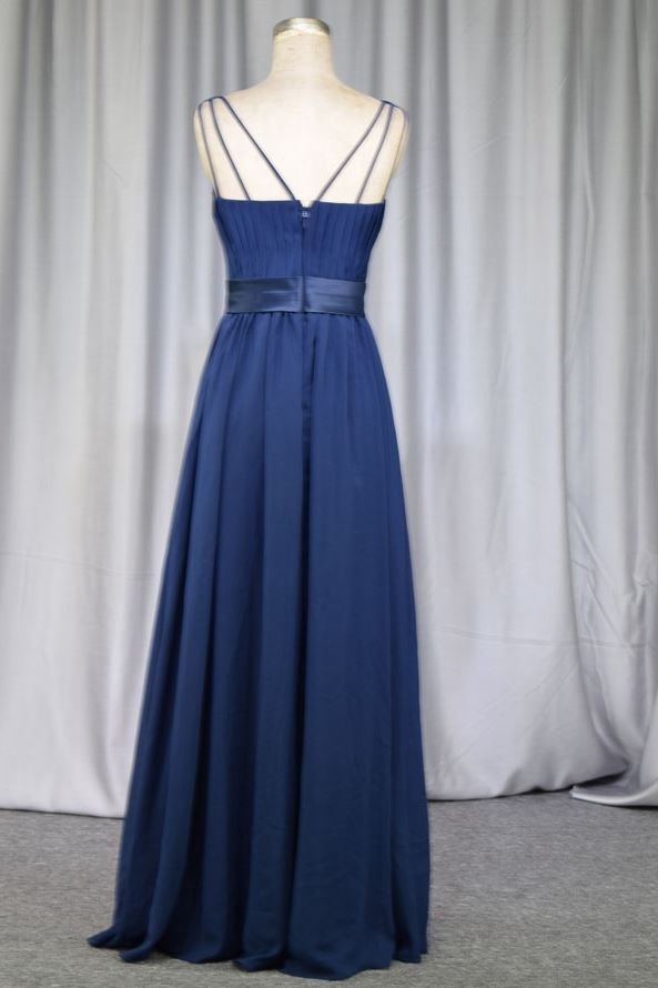 Guangzhou factory made wholesales price chiffon bridesmaid dress