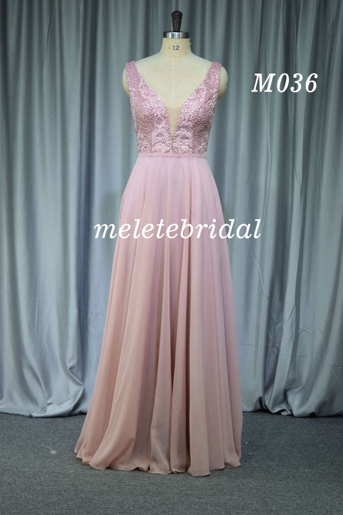 Pink color mother gown hot sell