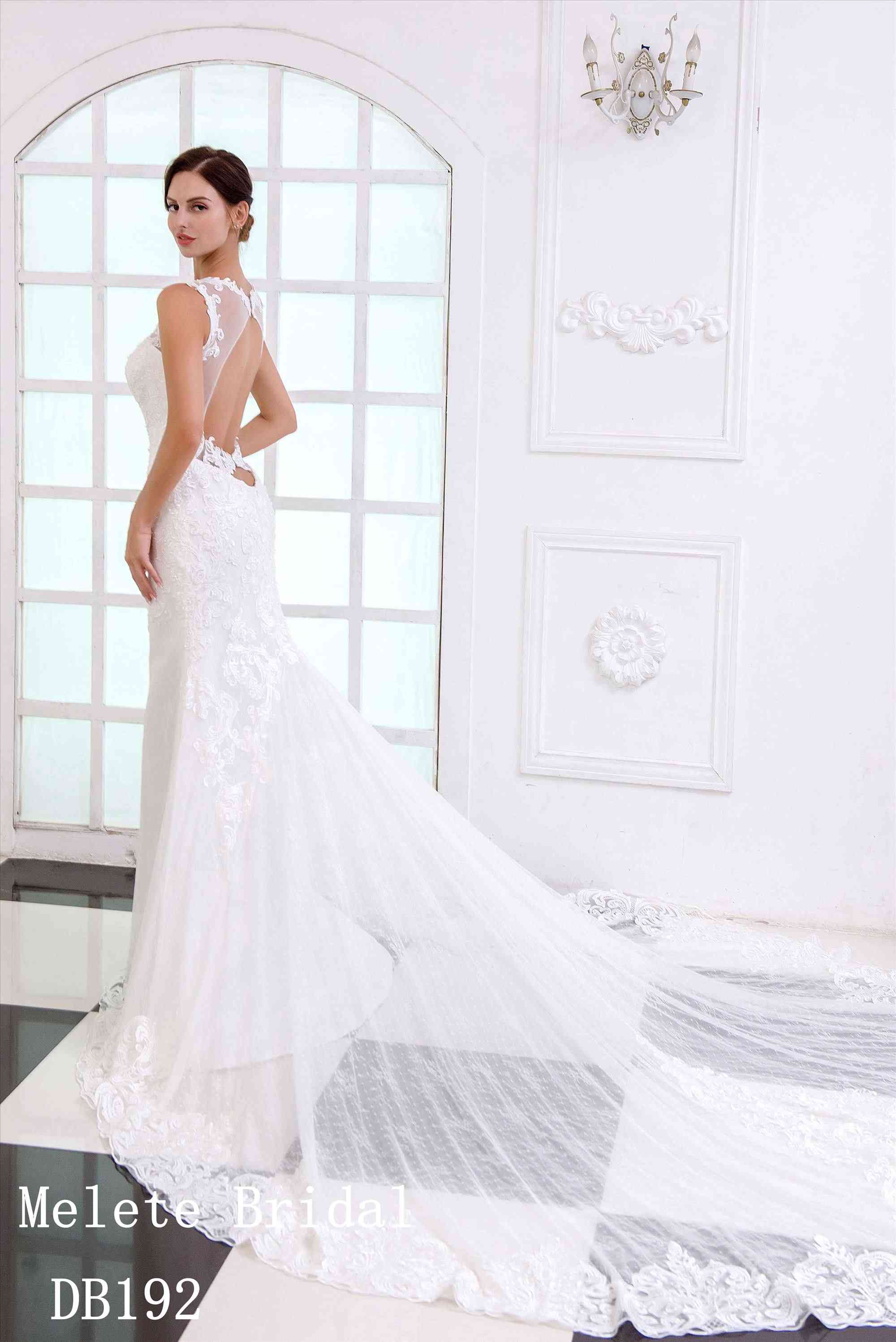 DB192  wholesale price mermaid gown lace gown