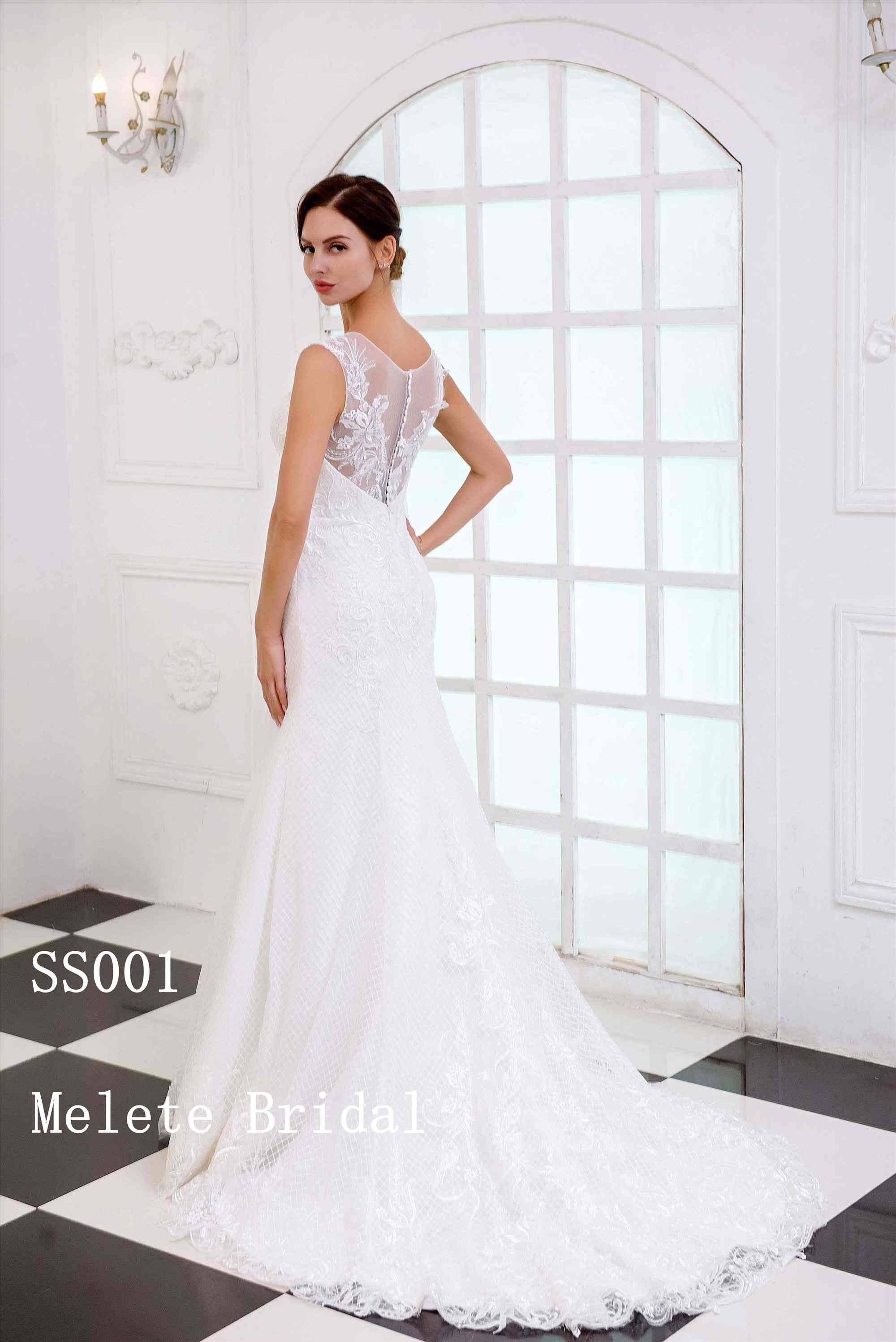 Lattice tulle lace applique cap sleeves bridal gown custom made wedding gown