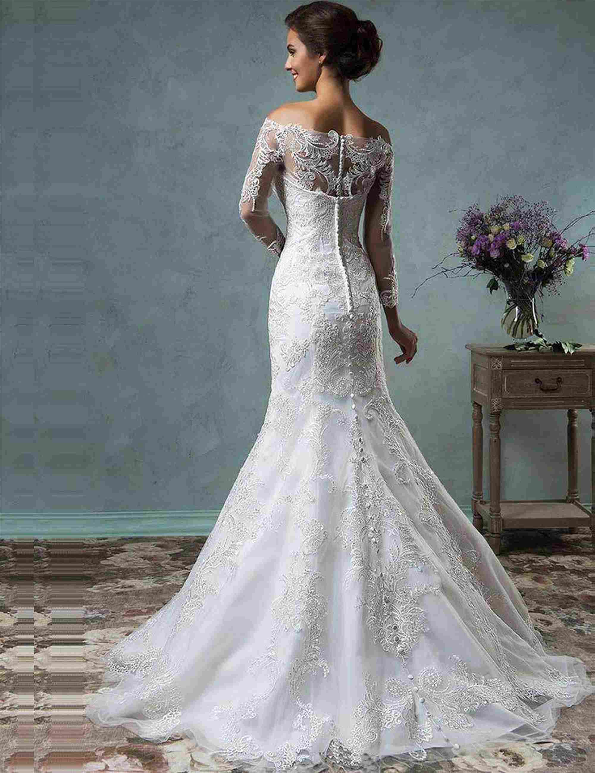Fashion Design long sleeves straight neckline wholesale price wedding dress
