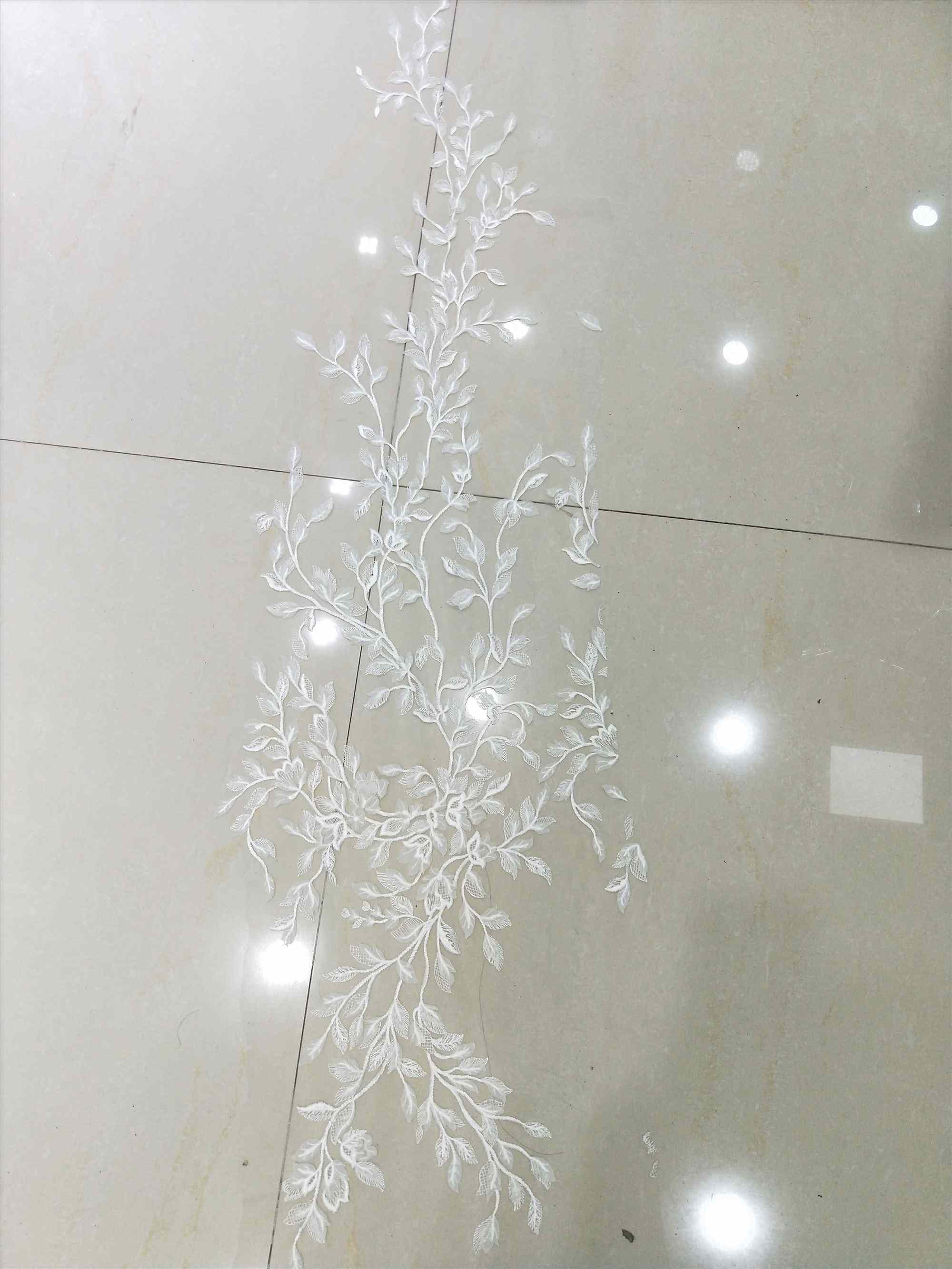 Boho Bridal gown low back with V neckline