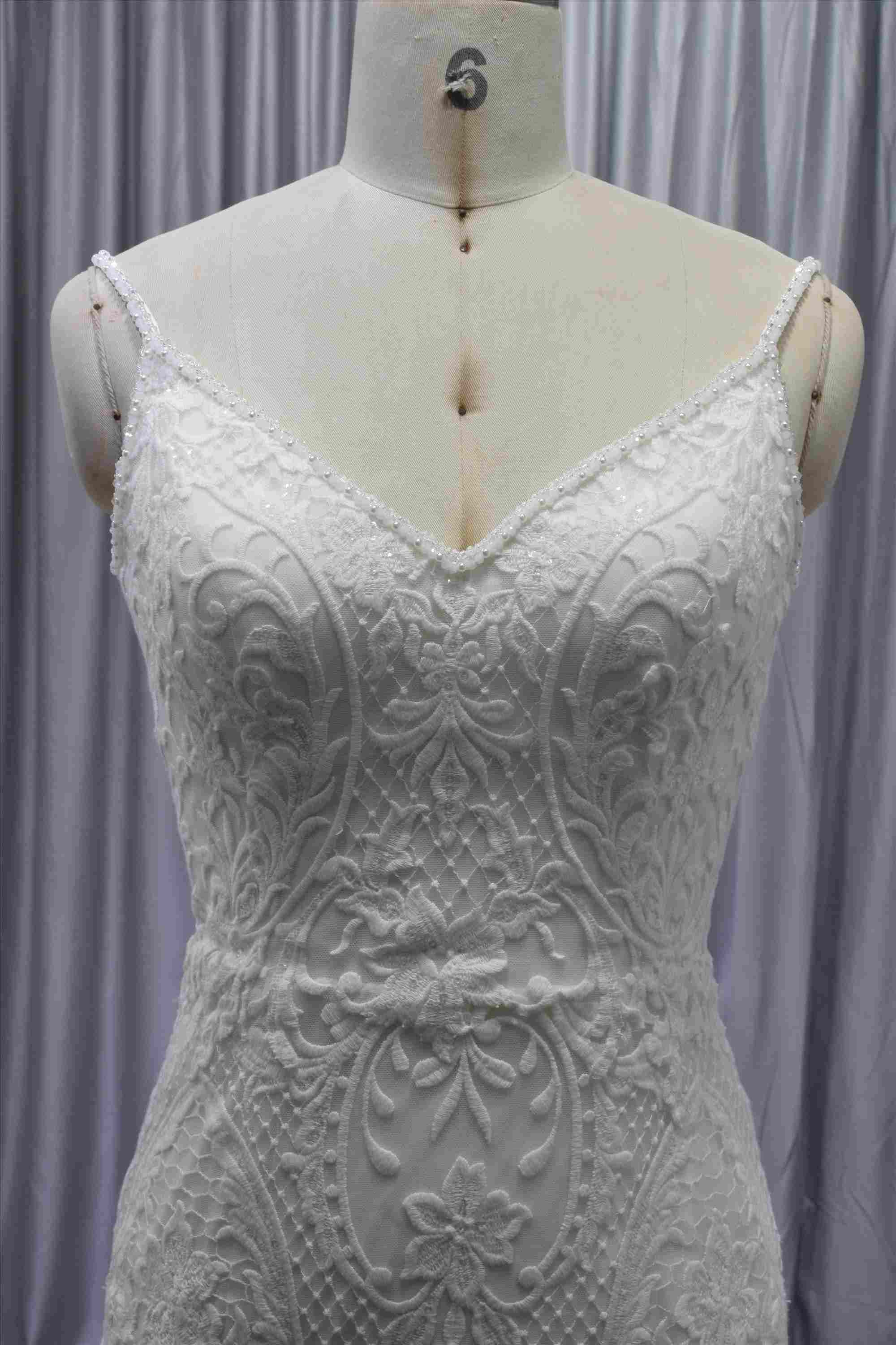 Gorgeous mermaid bridal gown hot sell wedding dress