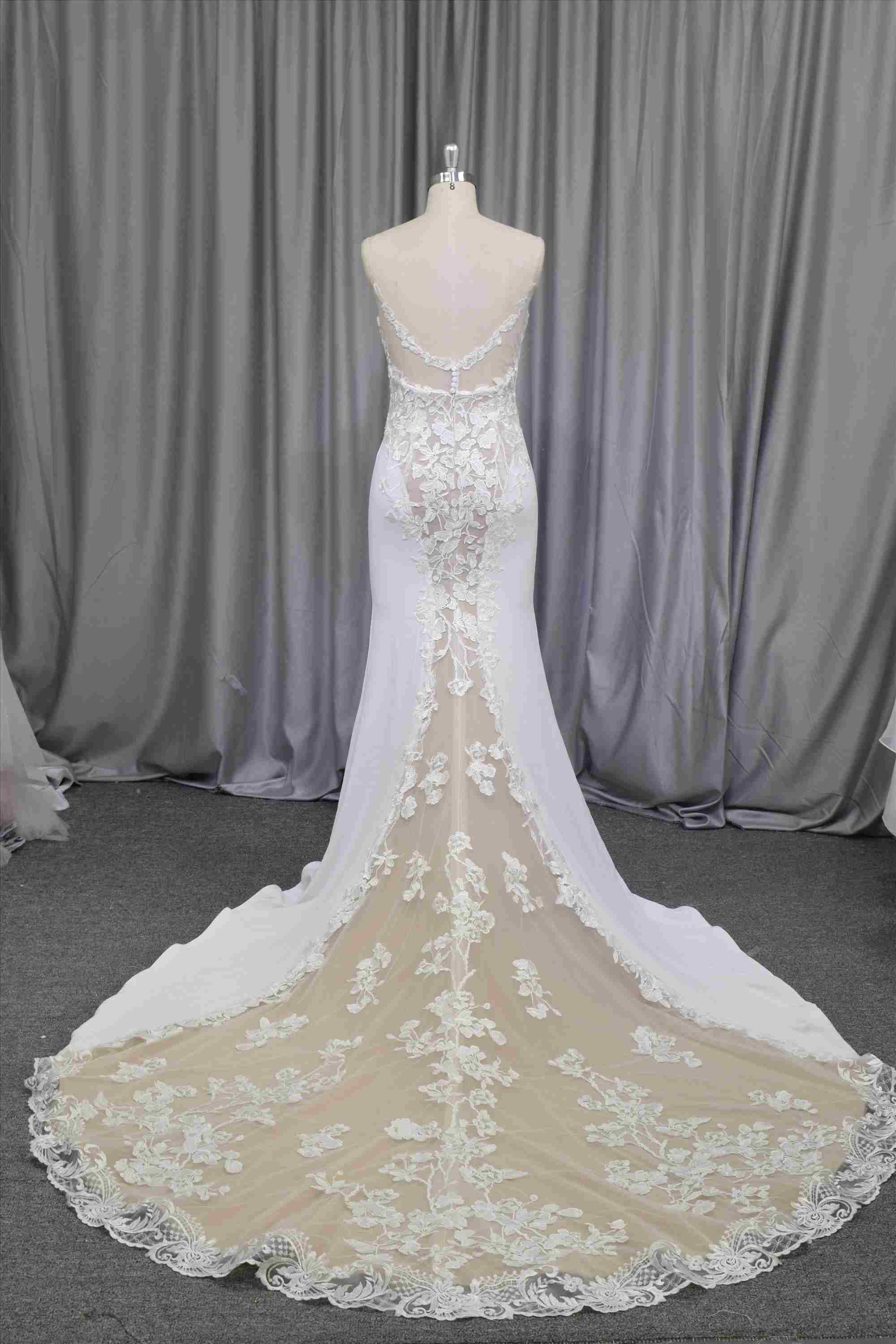 Fashion design mermaid bridal gown whole sell price wedding dress