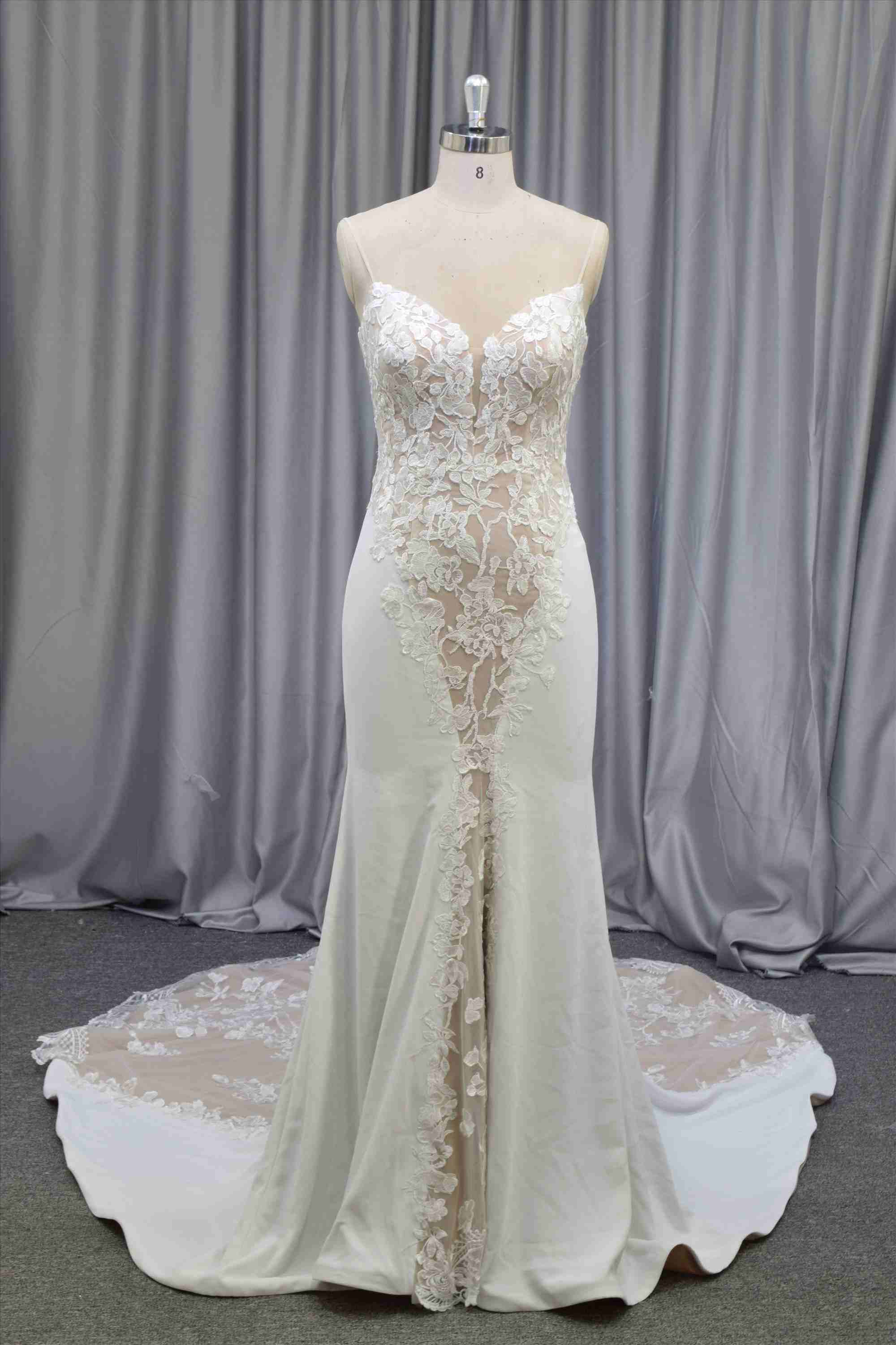 Fashion design mermaid bridal gown whole sell price wedding dress