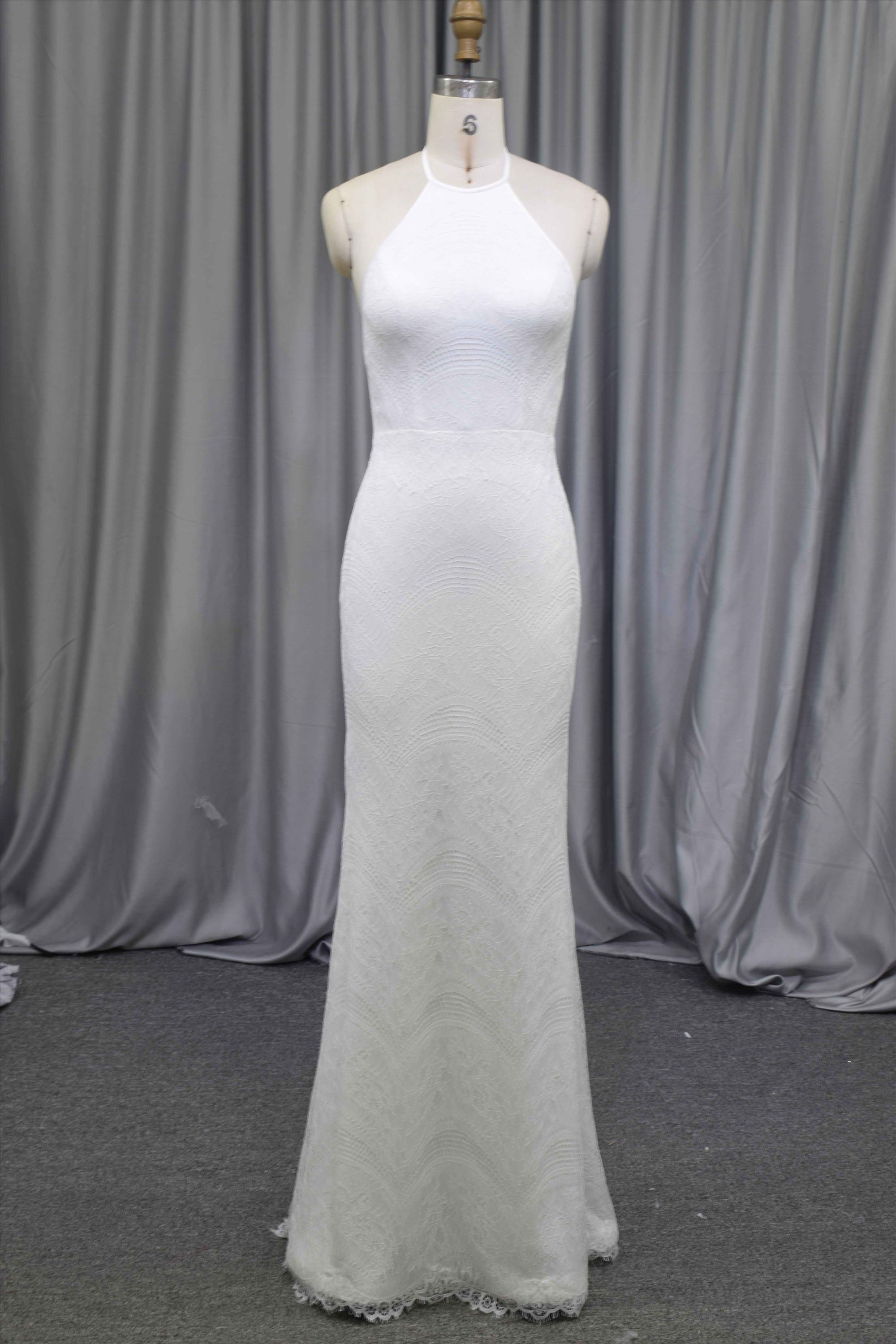 Boho backless wedding dress latest design bridal gown