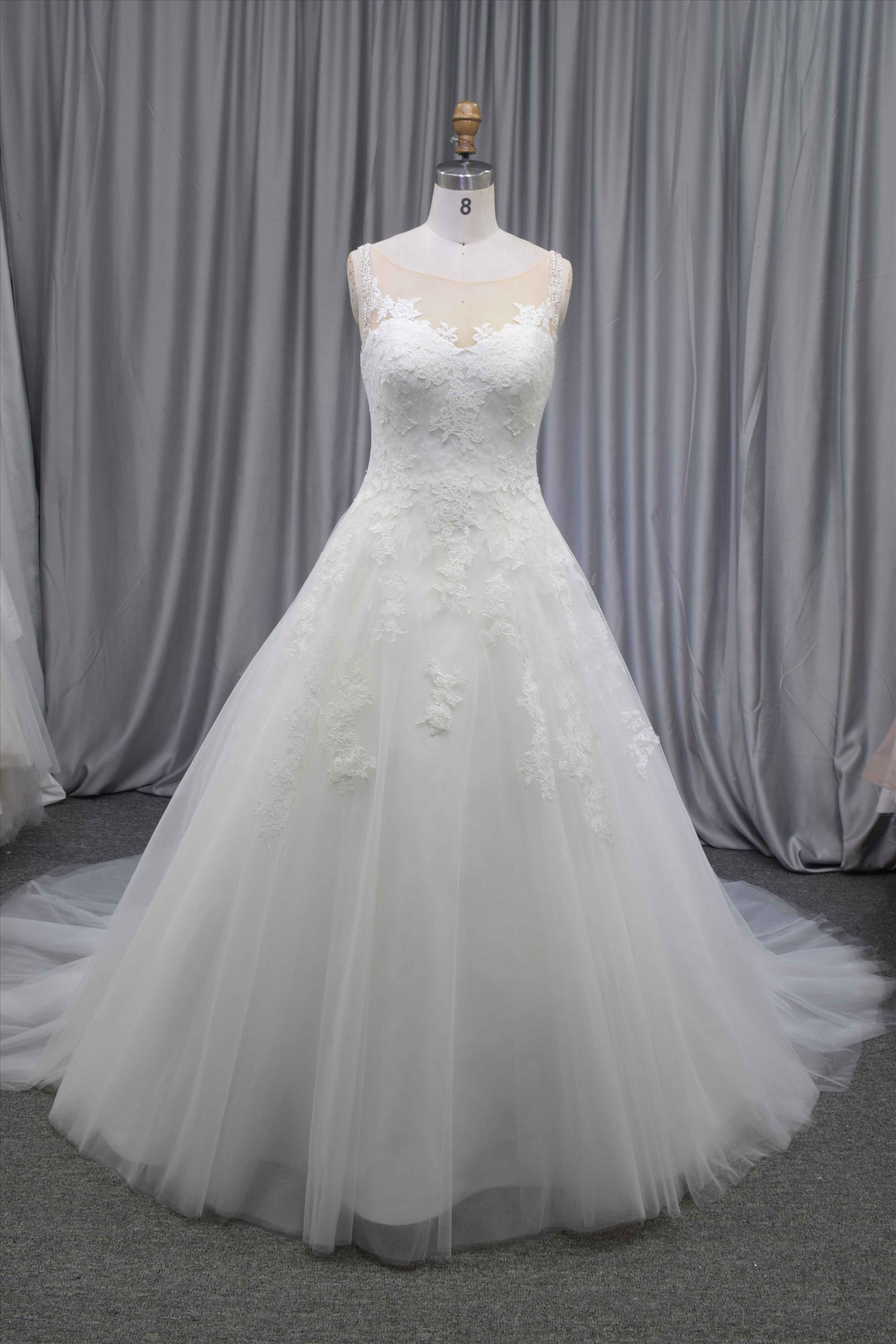 Princess A line gorgeous wedding gown