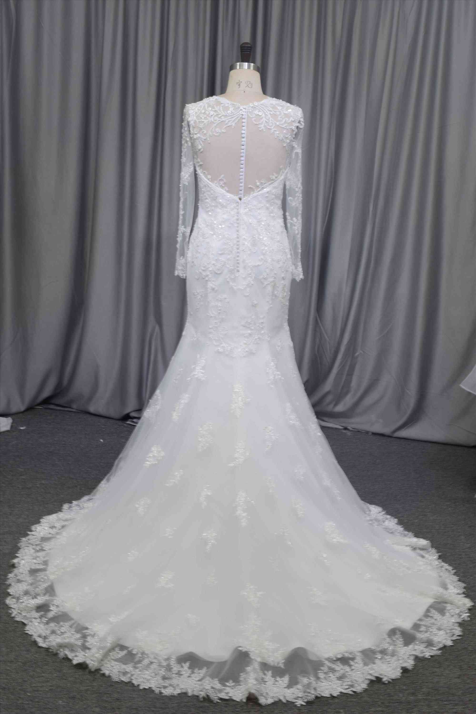 Sweetheart neckline long sleeves bridal dress wholesale price bridal gown