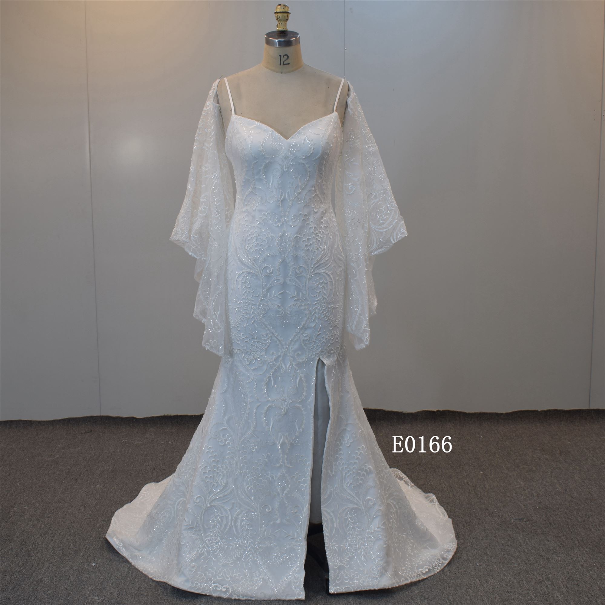 Sheath Bridal Dress With Sleeves Wedding Dress From China