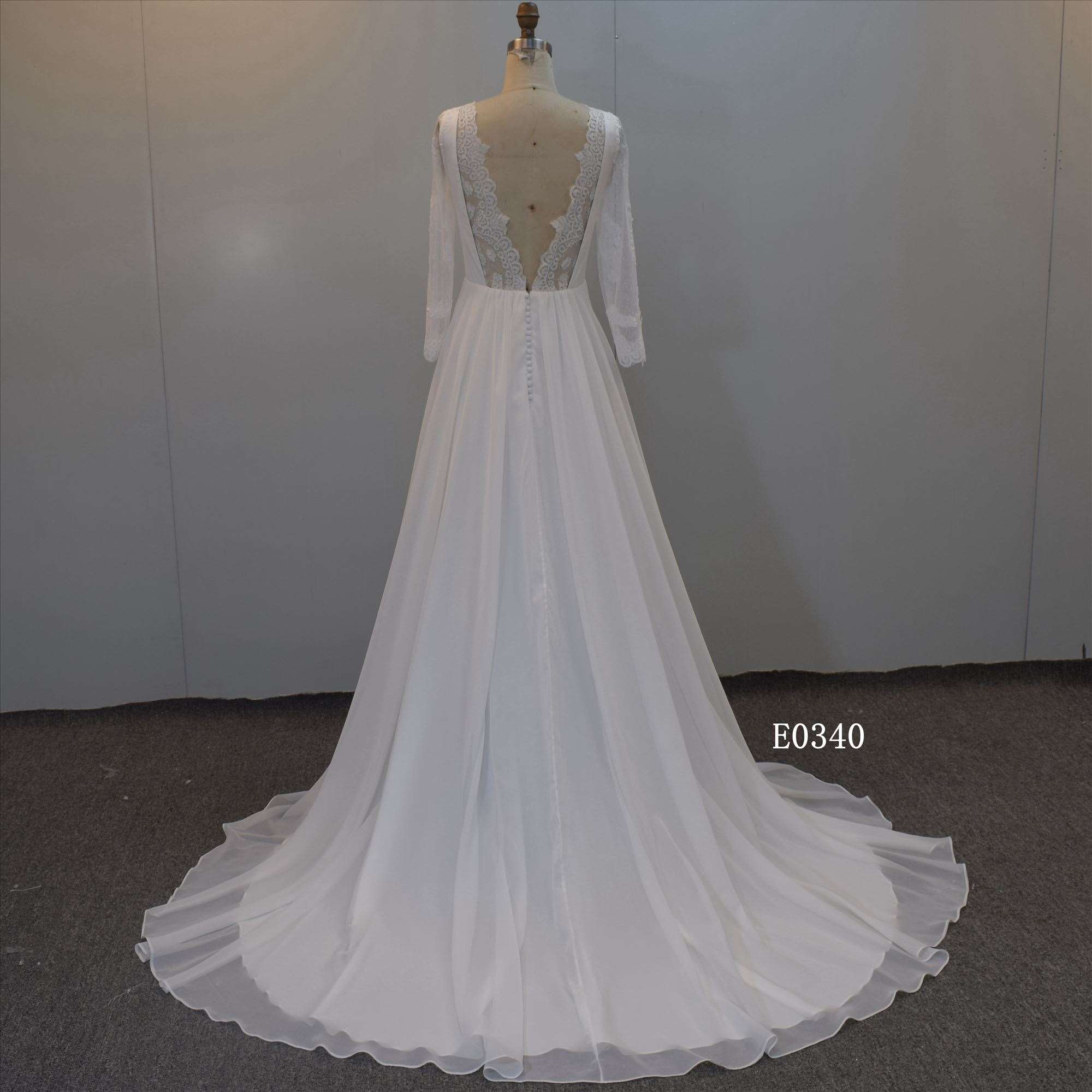 2021 New Square Neckline White Simple Wedding Evening Dress