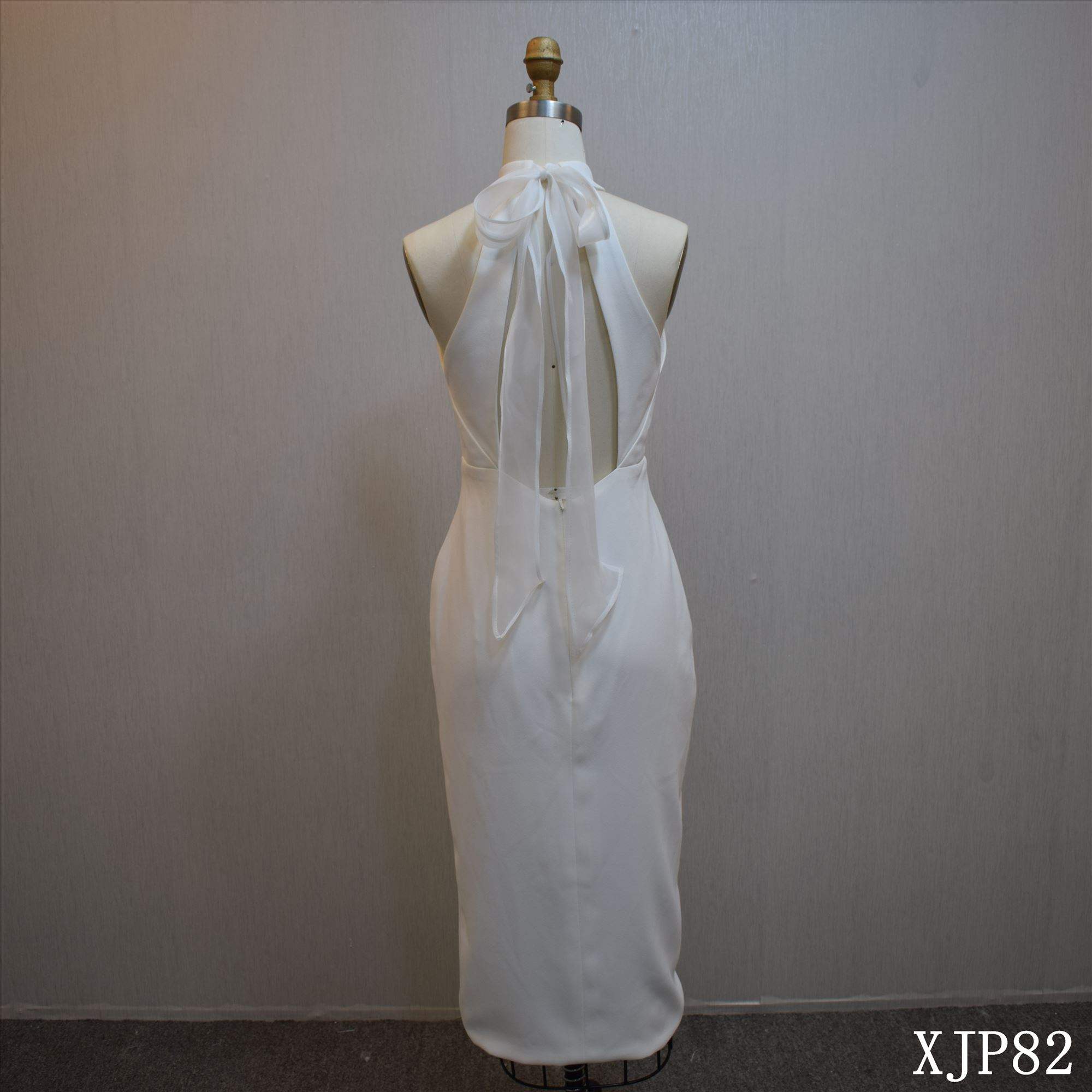 Halter strap A Line Bridal Dress