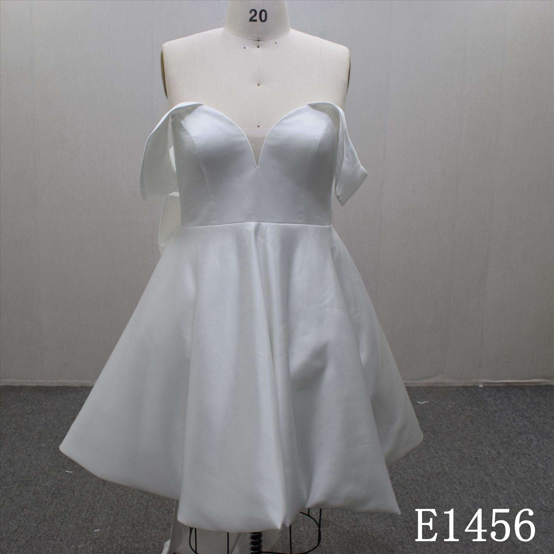 Summer Lovely Off-shoulder A line  Satin Hand Made  Bridesmaid Dress For Women