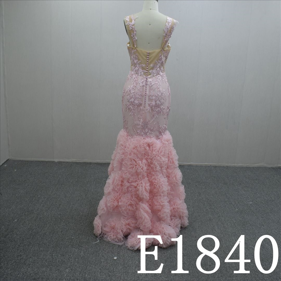 Sexy Summer Halter Strap Ball Gown  Tulle Hand Made Bridal Dress