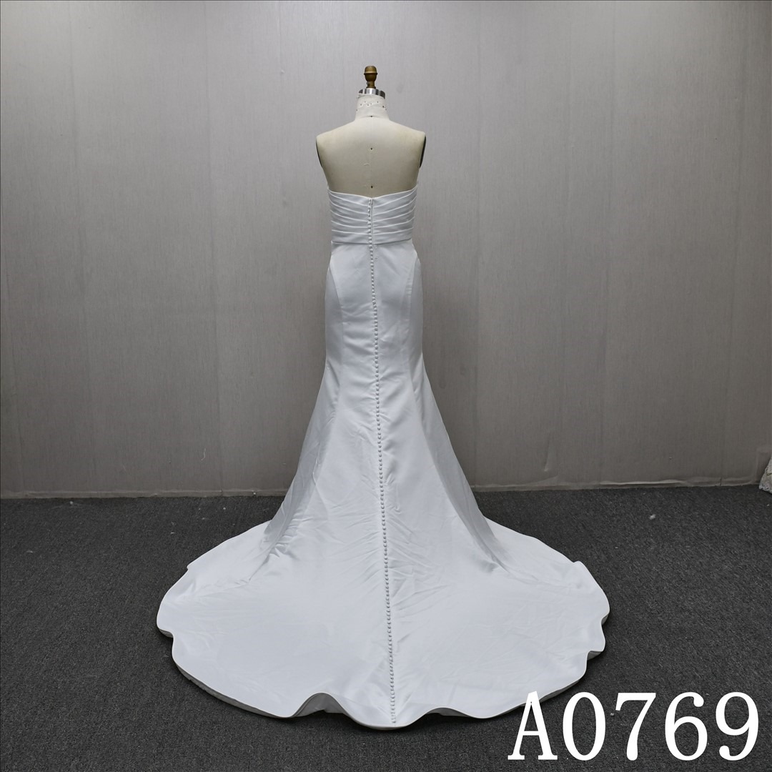 2025 Fashion Chest wrap Hot-selling High Quality Sheath Mermaid Wedding Dress