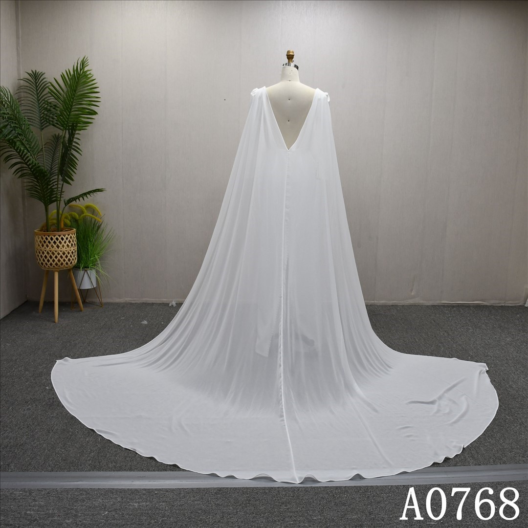 Elegant evening gown wedding dress, floor-length straight skirt