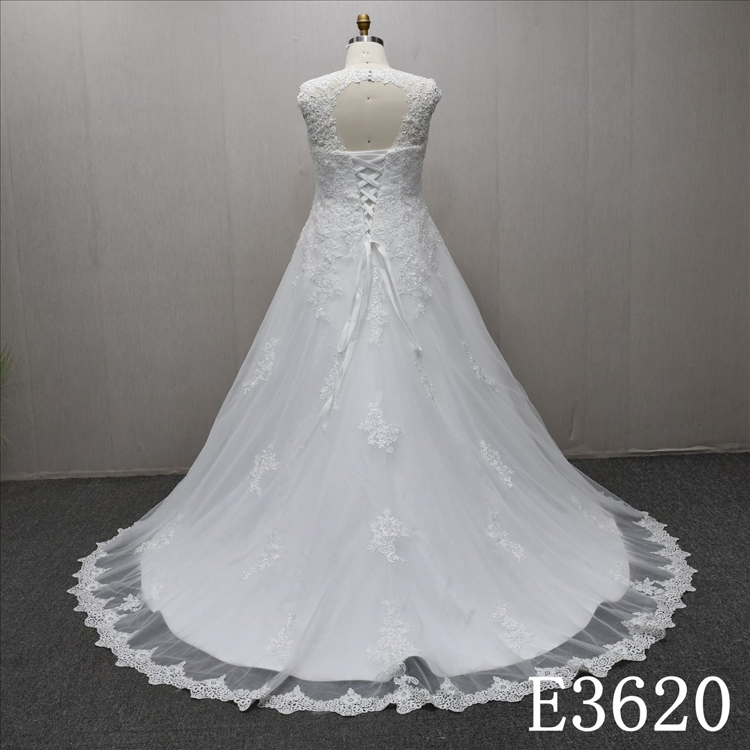 Fashion strapless plus size slim fit A-line dress high quality wedding dress