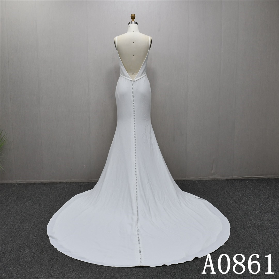 2025 Ivory Elegant V-neck Mermaid Dress High Quality Tight Fit Fashion