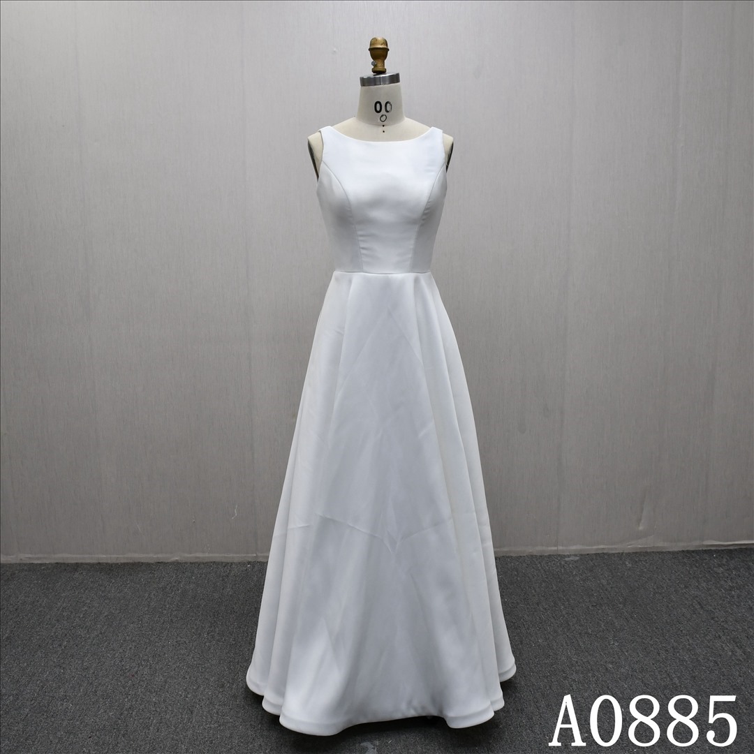 Big Bow Back Zipper Quality Hot Sale A-line Gentle and Beautiful Bridal Dress
