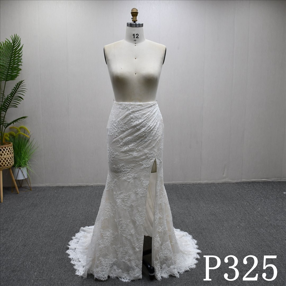 Unique lace design, only the lower skirt fishtail skirt, slit design