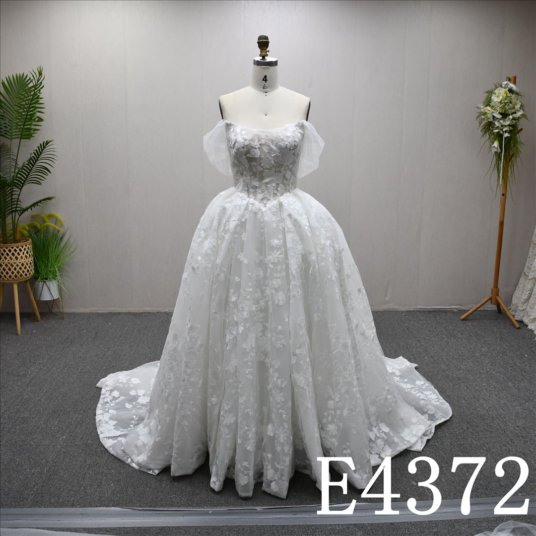Guangzhou Bridal Dress Factory Ball Gown Sweetheart dress features  simple  Lace
