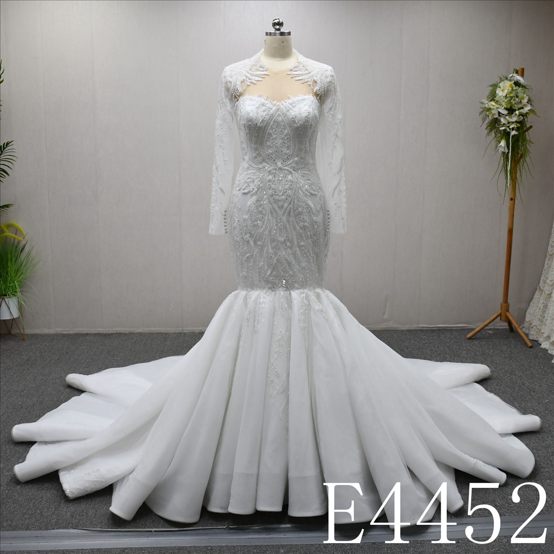 Guangzhou Bridal Dress Factory  Sweetheart Mermaid dress features  simple  Lace