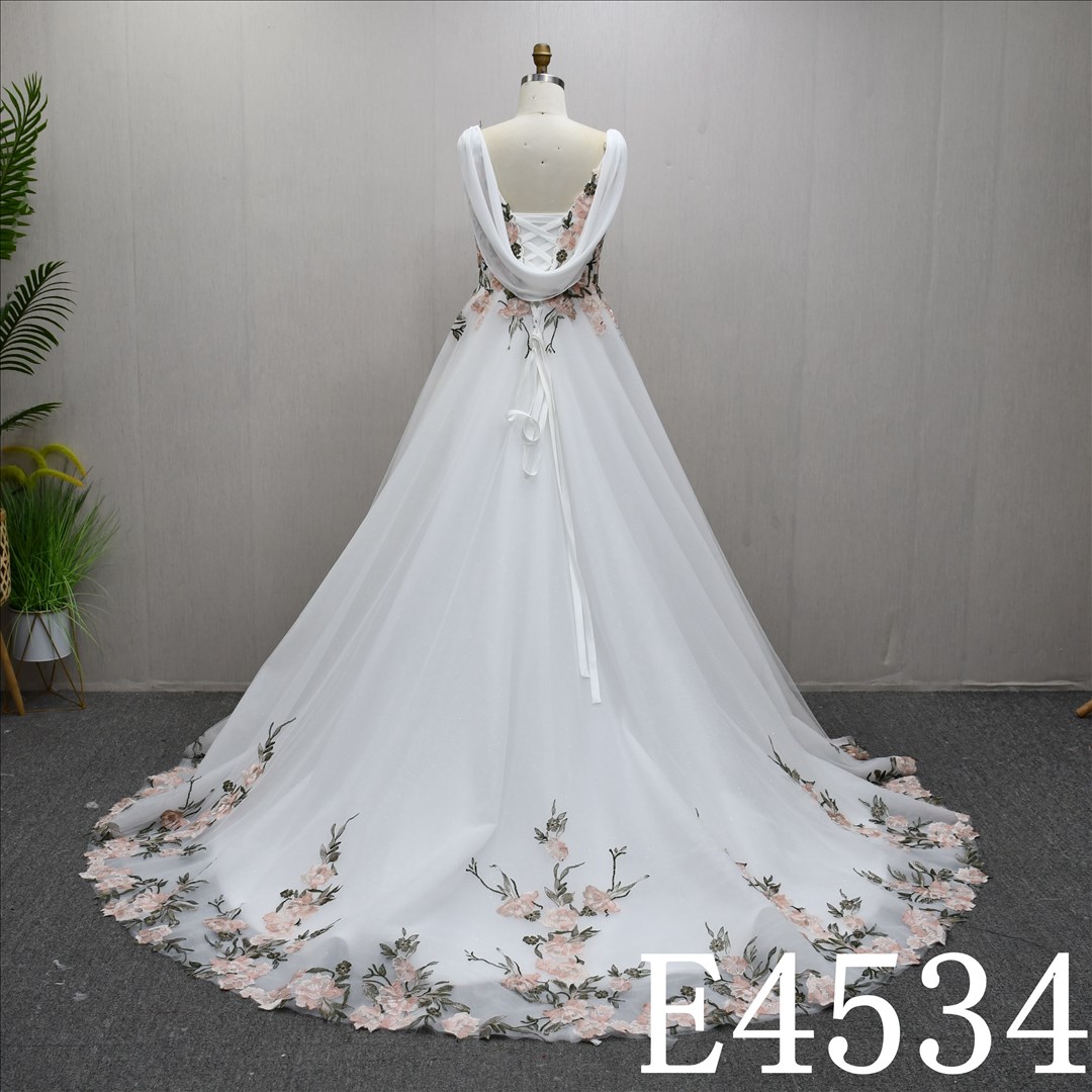 Bridal Dress Factory Satin Sweetheart A-line dress features With  simple Lace Flower