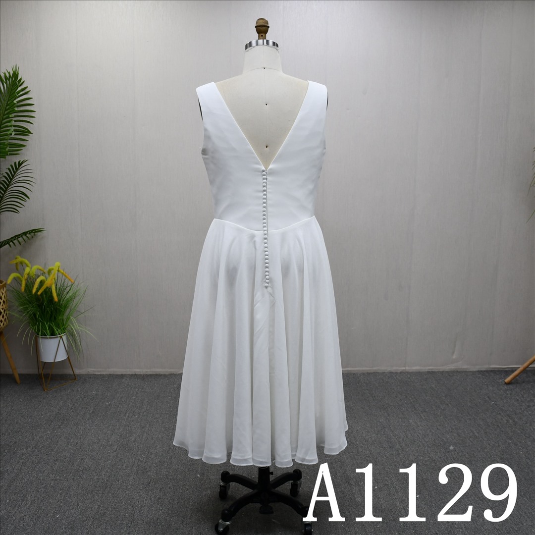 Bridal Dress Factory  Aline V-neckSimple dress features