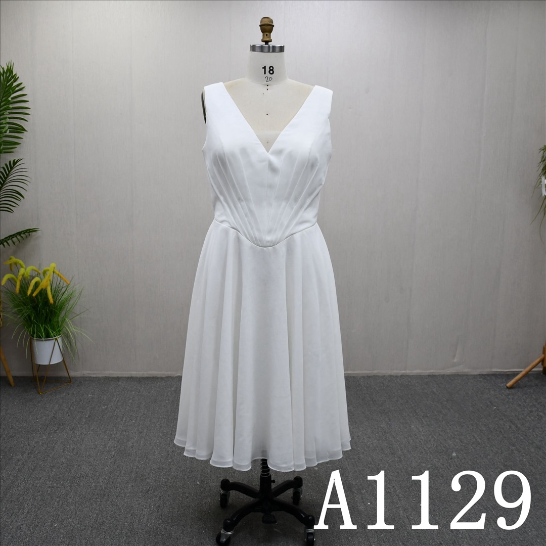 Bridal Dress Factory  Aline V-neckSimple dress features
