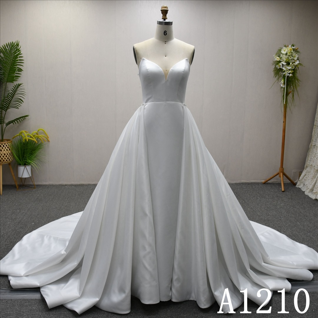Bridal Dress Factory  A-lined V-neck  Simple dress features