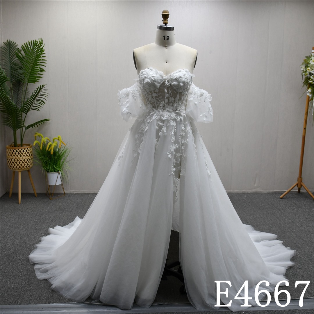 Bridal Dress Factory  A-lined V-neck Simple dress features Lace