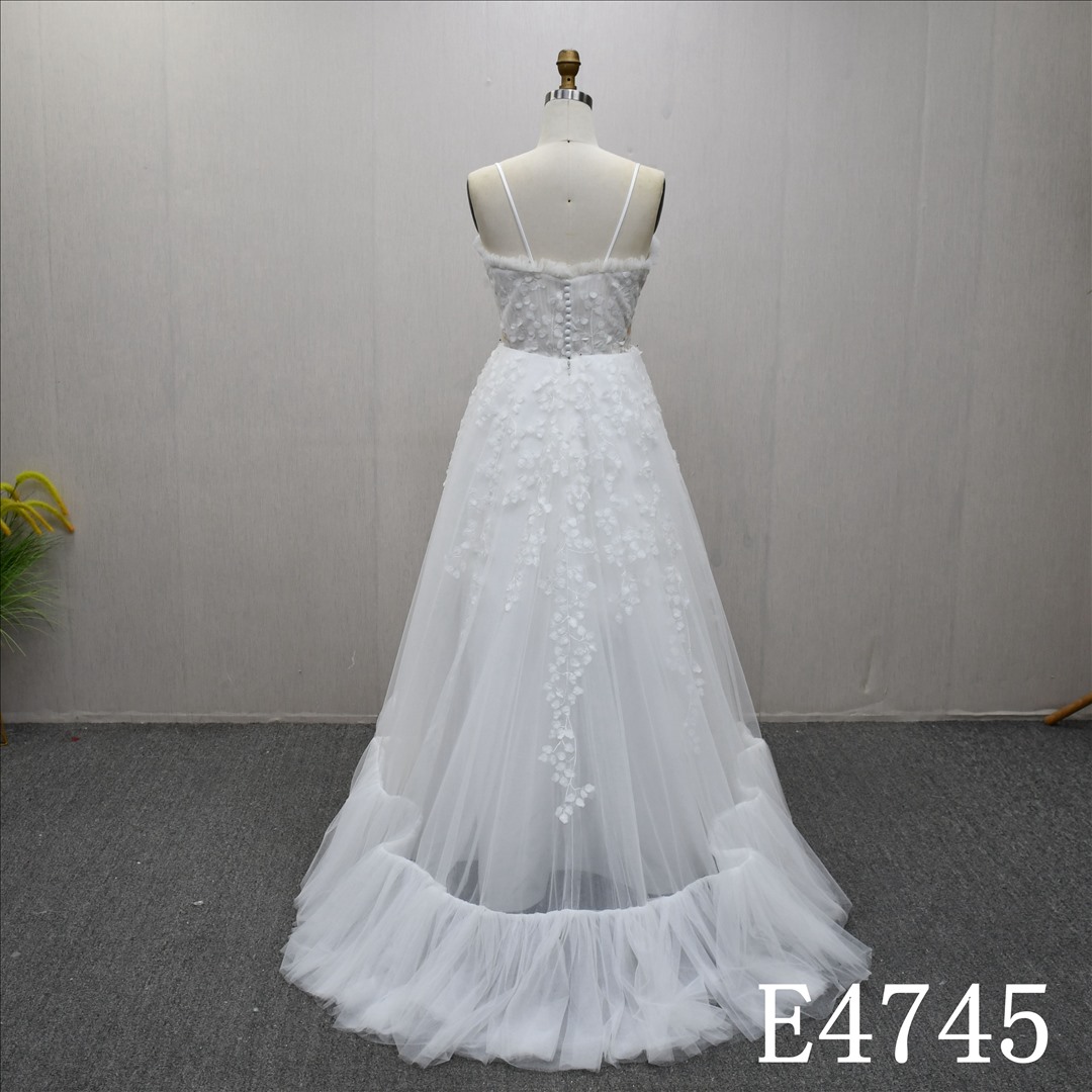 Bridal Dress Factory  A-lined  Sweetheart neckline Simple dress features Lace