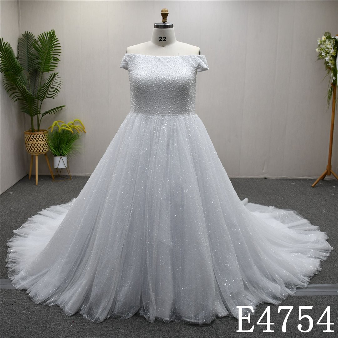 Bridal Dress Factory  A-lined  Straight neckline Simple dress features Beadings