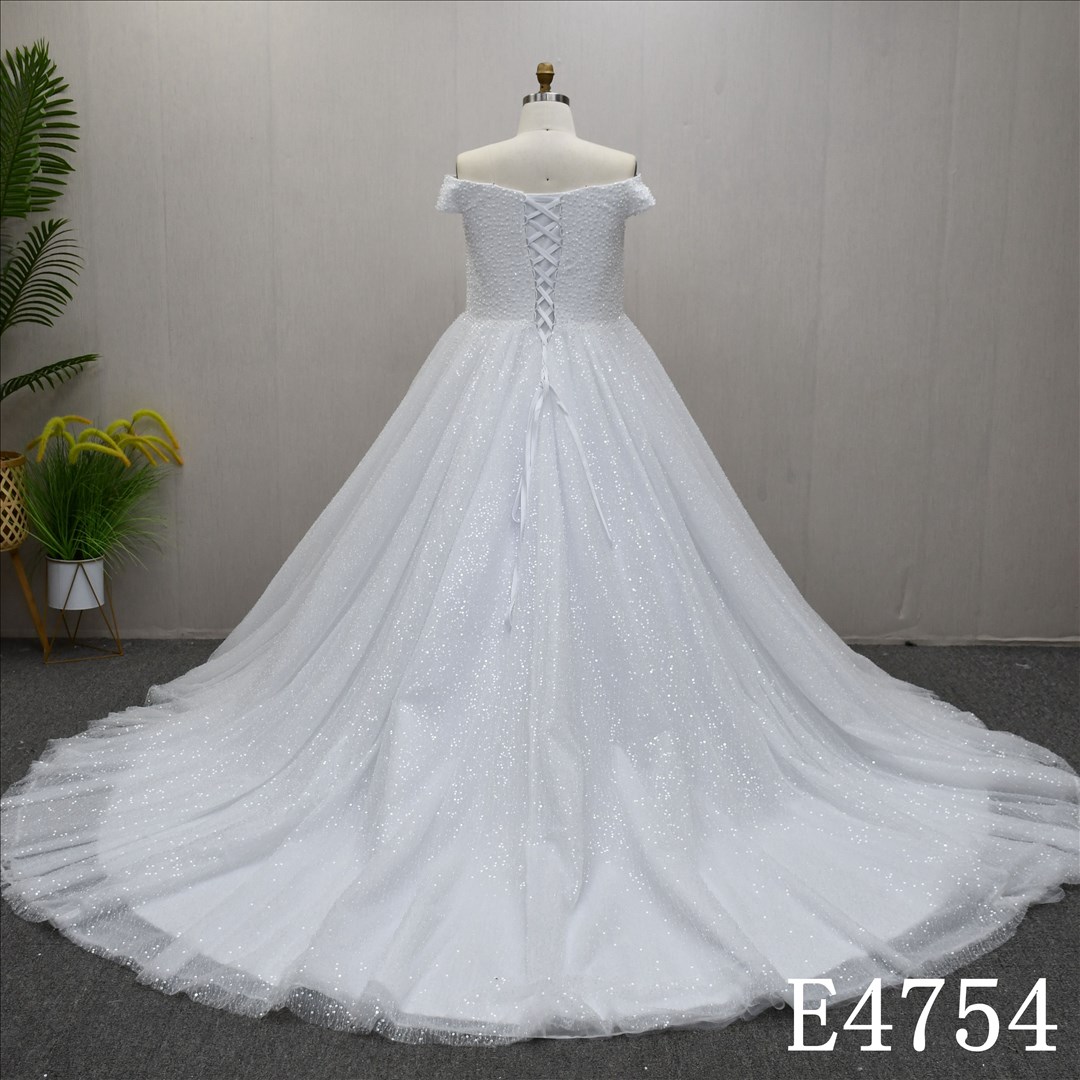 Bridal Dress Factory  A-lined  Straight neckline Simple dress features Beadings