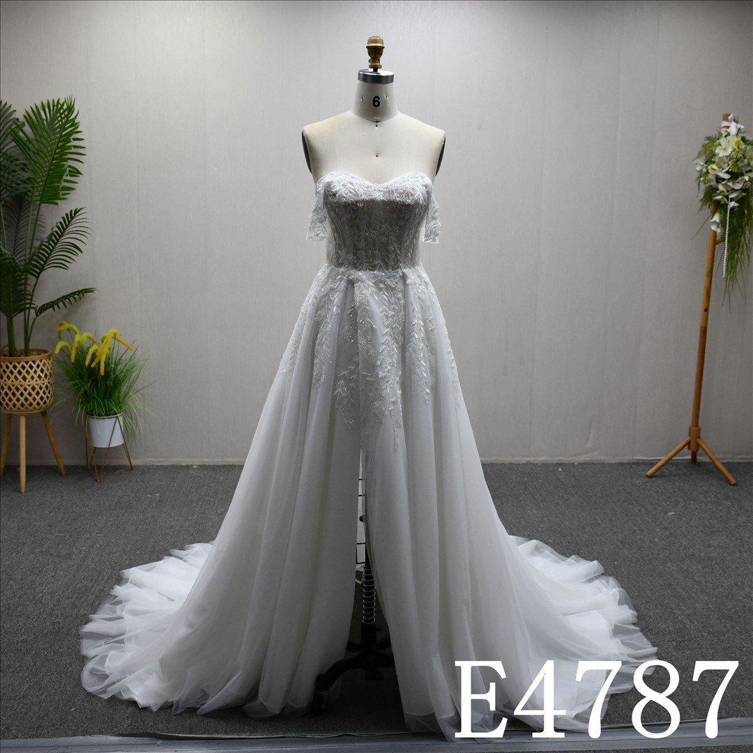 Bridal Dress Factory  A-lined  Sweetheart neckline   Simple dress features lace