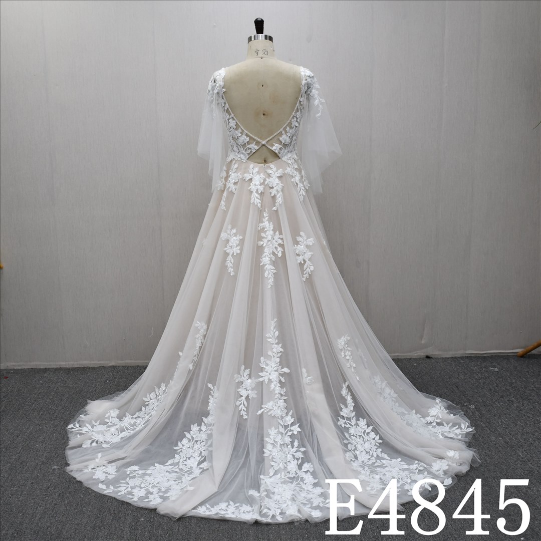 Bridal Dress Factory  A-lined  Sweetheart neckline   Simple dress features lace