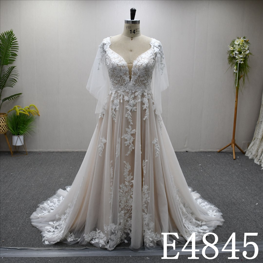 Bridal Dress Factory  A-lined  Sweetheart neckline   Simple dress features lace